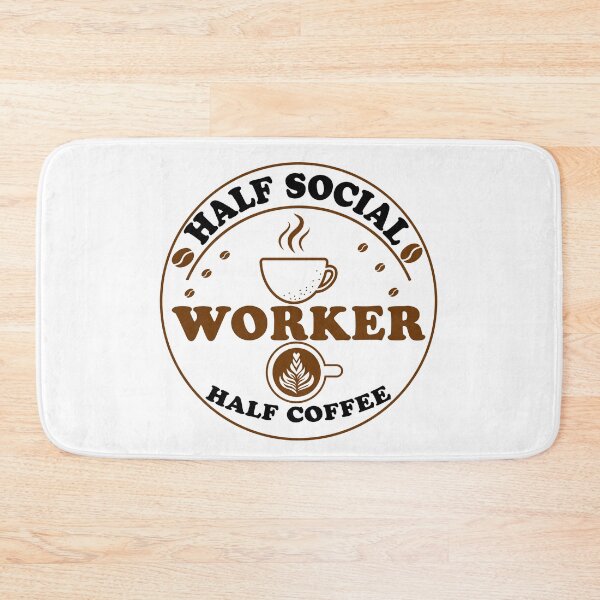 Item preview, Half Social Worker Half Coffee designed and sold by Empiredesigner3.