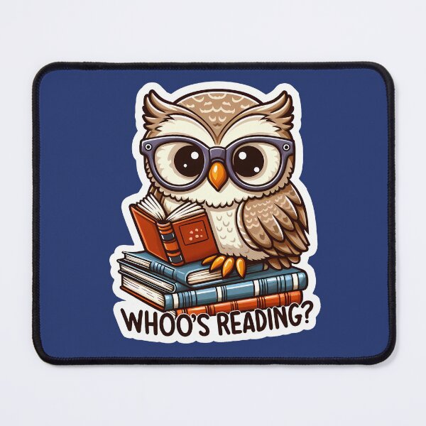 Item preview, Owl reading a book designed and sold by Irbisinthebox.