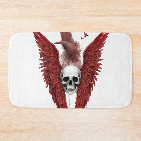 Item preview, The juxtaposition of life and death. An image of a skull with bird wings combines elements of mortality and freedom. designed and sold by TeddyShop5.