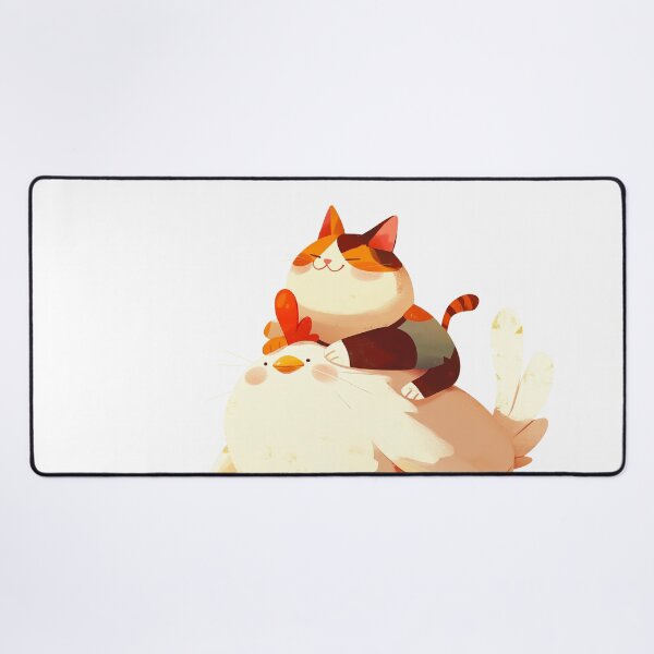 Item preview, Cat on Chicken Cartoon designed and sold by Bwittaya.