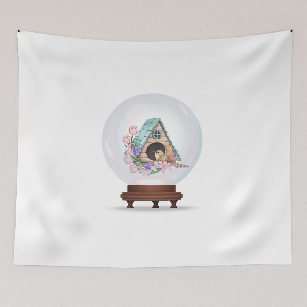 Item preview, Floral birdhouse globe 2 designed and sold by marahhoma.