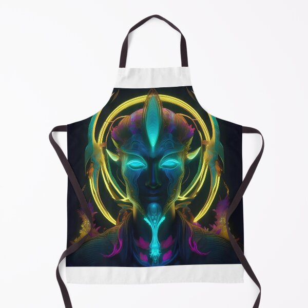 Item preview, bioluminescent neon fantasy god designed and sold by Artful Dreams.