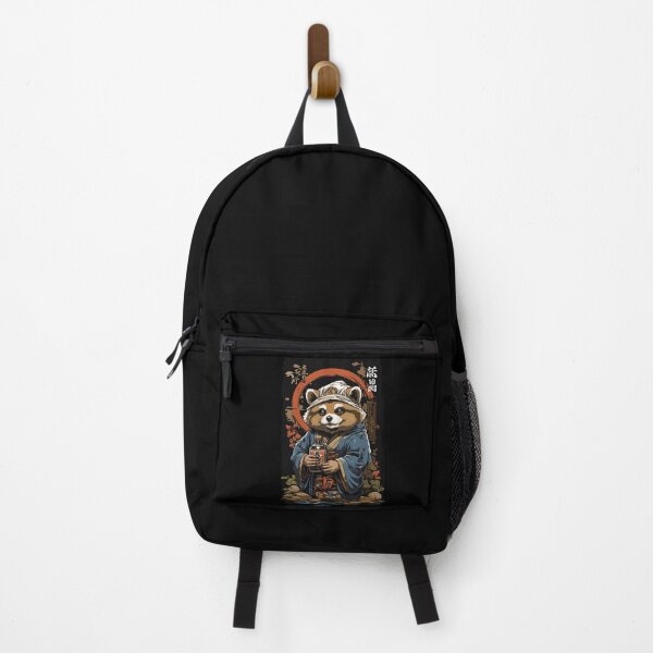 Item preview, Raccoon Dog Japanese Sake Vintage Kanji Art designed and sold by LuminOrb.