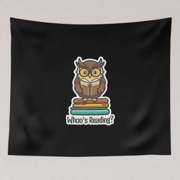 Item preview, Owl reading a book designed and sold by Irbisinthebox.