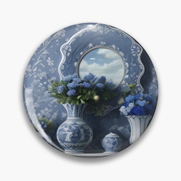 Item preview, Beautiful  blue themed mantle piece designed and sold by Ponted.