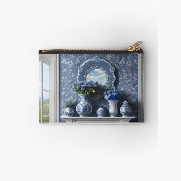 Item preview, Beautiful  blue themed mantle piece designed and sold by Ponted.