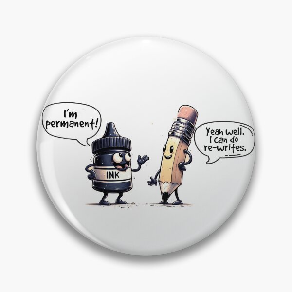 Item preview, Ink vs Pencil.  Just another debate.   designed and sold by FamouslyStupid.