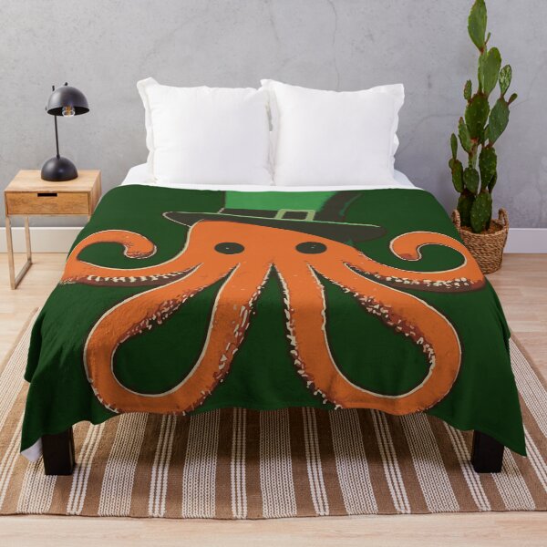 Item preview, St.Patrick's Day Irish Octopus designed and sold by Feline Rockstars.