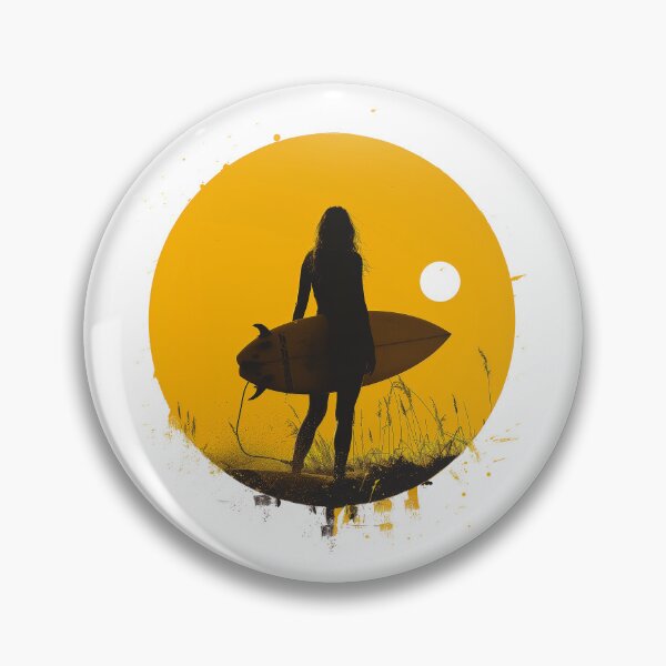 Item preview, Surfer femaie with sun designed and sold by Classic CG295.