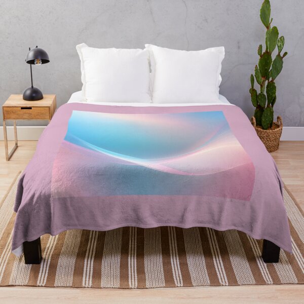 Item preview, Minimalistic abstract blurred background of light blue and pink colors in pastel gentle shades. Shining light through a thin weave flying in the wind. designed and sold by Super-Fox.