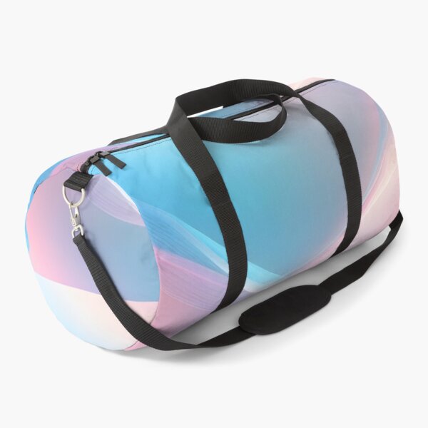 Item preview, Minimalistic abstract blurred background of light blue and pink colors in pastel gentle shades. Shining light through a thin weave flying in the wind. designed and sold by Super-Fox.