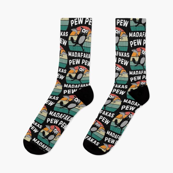 Item preview, Retro Pew Madafakas Cat Black Crazy Lover Vintage Sunset designed and sold by BunBuntheDog-.