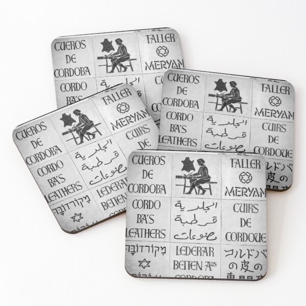 Item preview, Leather Trade Tiles Cordoba Black and White Vertical designed and sold by eddiebarronshop.