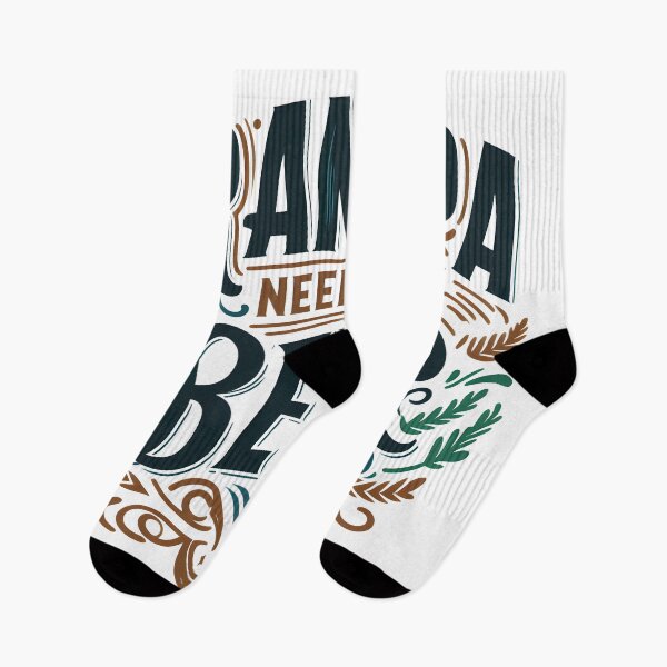 Item preview, Grandpa Needs a Beer, typography designed and sold by maxmaj.