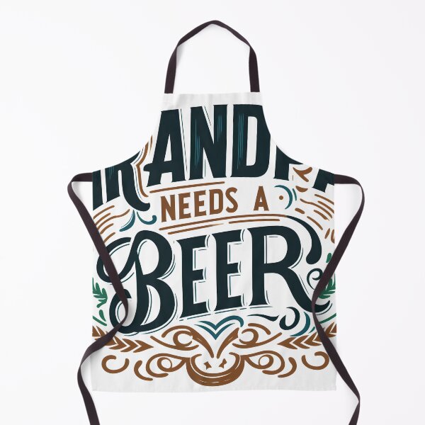 Item preview, Grandpa Needs a Beer, typography designed and sold by maxmaj.