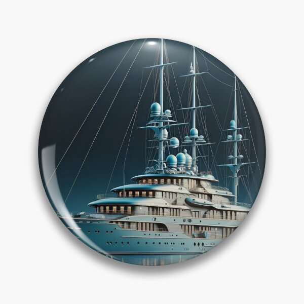 Item preview, Opulent Yacht Sky Blue Tranquil Historical designed and sold by ByDigitalDream.