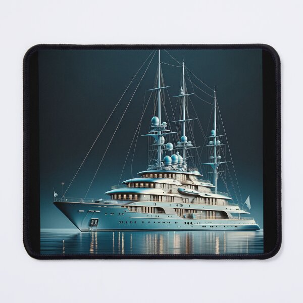 Item preview, Opulent Yacht Sky Blue Tranquil Historical designed and sold by ByDigitalDream.