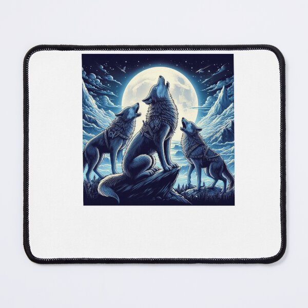 Item preview, Howling Wolves Moonlit Night designed and sold by SpendieSellers.