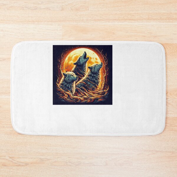 Item preview, Howling Wolves Moonlit Night designed and sold by SpendieSellers.