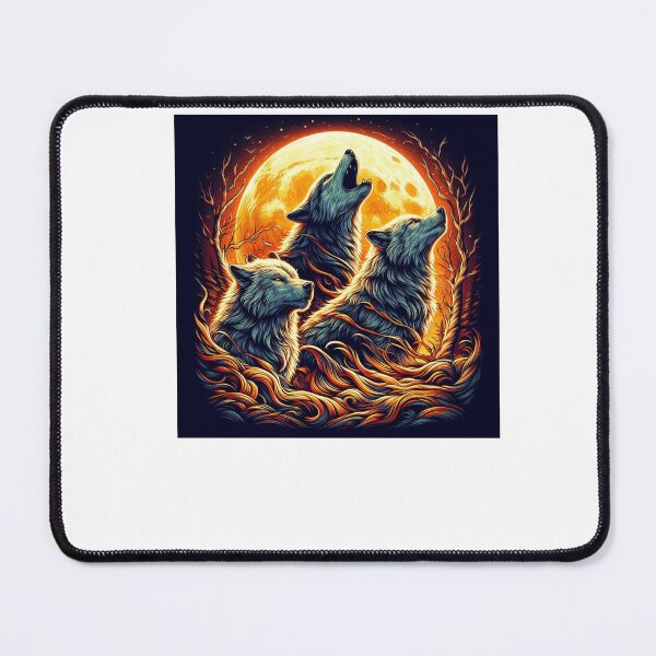 Item preview, Howling Wolves Moonlit Night designed and sold by SpendieSellers.