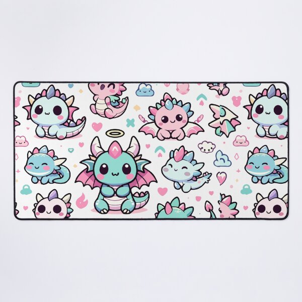 Artikelvorschau, Kawaii Dragon Pattern entworfen und verkauft von DragonFantasia.