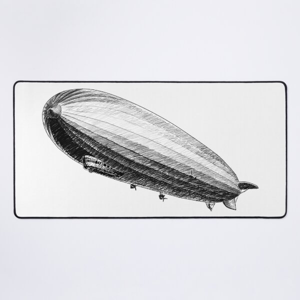 Artikelvorschau, Historische Zeppelin-Luftschiffskizze entworfen und verkauft von Szkicerka.