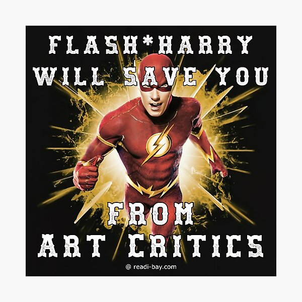 Item preview, Flash-Harry Saves You From Art Critics designed and sold by AlienAlmanac.