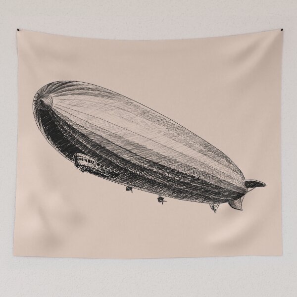 Item preview, Historical Zeppelin airship blimp sketch designed and sold by Szkicerka.
