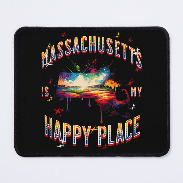 Item preview, Massachusetts is my Happy Place designed and sold by Vindbult.
