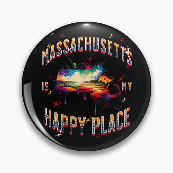 Item preview, Massachusetts is my Happy Place designed and sold by Vindbult.
