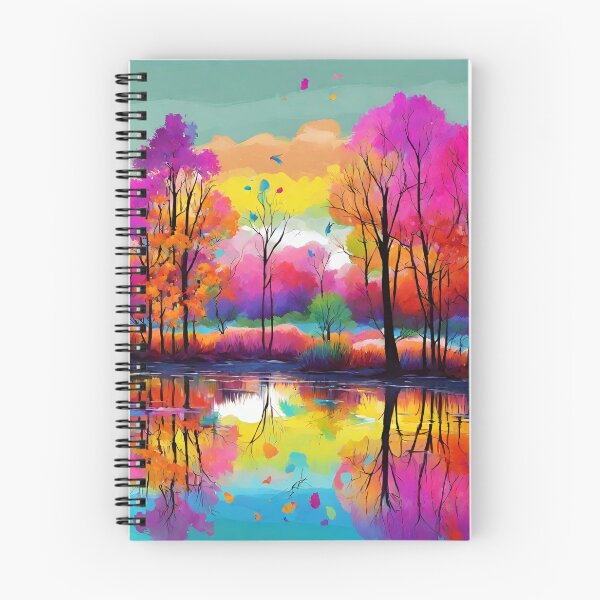 Item preview, Colorful lake painting designed and sold by MyCraftForYOU.