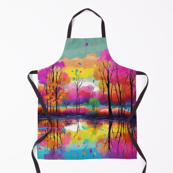 Item preview, Colorful lake painting designed and sold by MyCraftForYOU.