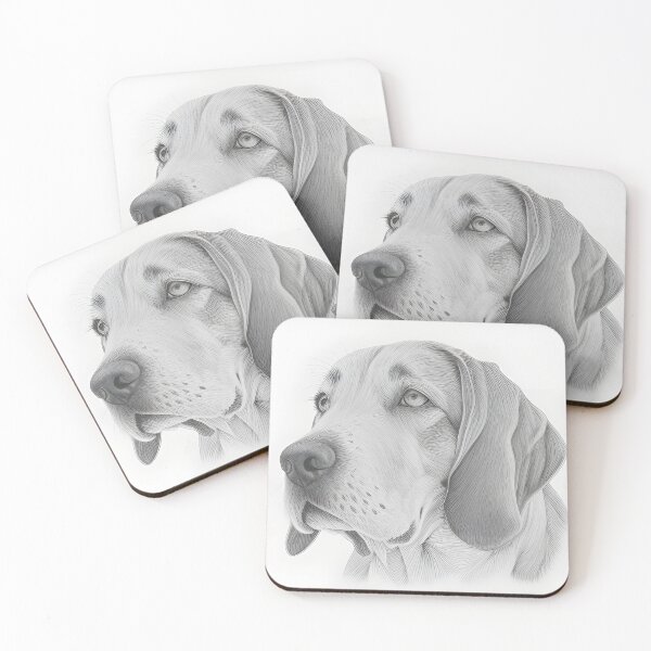 Item preview, Copy of Black and white Golden Retriever pencil drawing designed and sold by Pencil-Art.