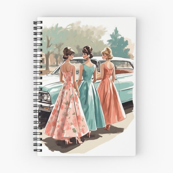 Item preview, Retro girls 1950s prom designed and sold by rineeng.