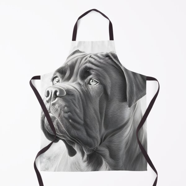 Item preview, Black and white Cane Corso pencil drawing designed and sold by Pencil-Art.