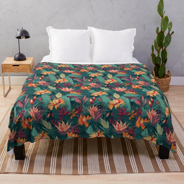 Item preview, Wild Flowers Pattern | Blossom pattern | Tropical pattern designed and sold by PakoArtStudio.
