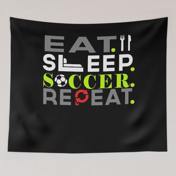 Item preview, Eat Sleep Soccer Repeat designed and sold by Kieran Abbott.
