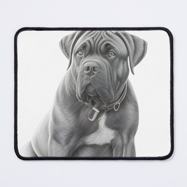 Item preview, Black and white Cane Corso pencil drawing designed and sold by Pencil-Art.