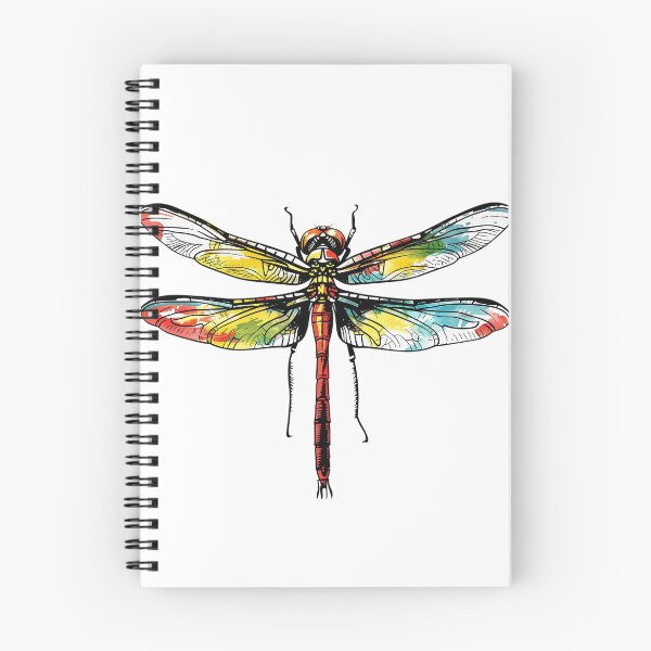 Item preview, Colorful Abstract Dragonfly Illustration designed and sold by prehistoricco.