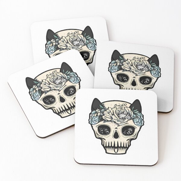 Item preview,  cat skull Sticker designed and sold by aljokeir.