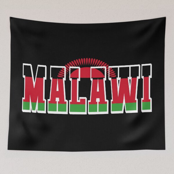 Item preview, Malawi Country Flag Typography designed and sold by TravelWish.
