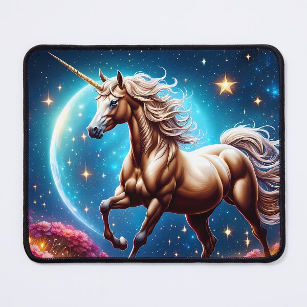 Item preview, Unicorn and Sparkling Landscape, Ai Generated Art  designed and sold by ACC .