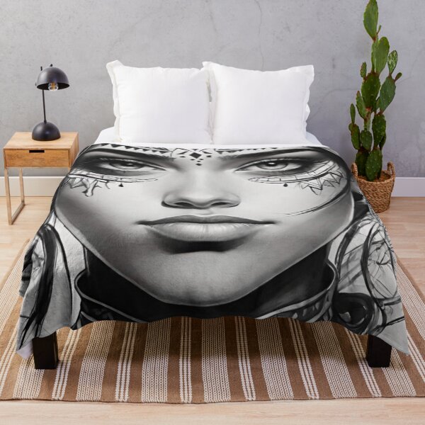 Item preview, Elegance in Monochrome: Woman’s Portrait Drawing designed and sold by GrizzlyCollective.