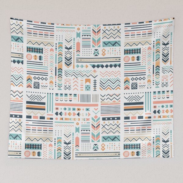 Item preview, Pastel Geometric Arrows Afrocentric Pattern designed and sold by Tomasz C.