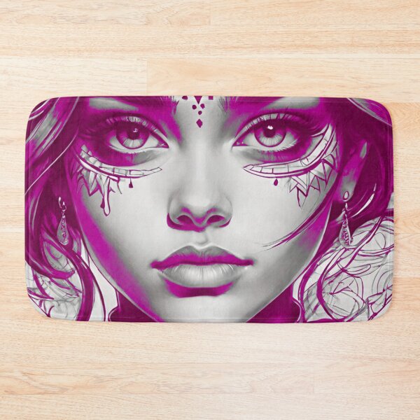 Item preview, Ethereal Essence: Woman’s Portrait in Pinky Purple Monochrome designed and sold by GrizzlyCollective.