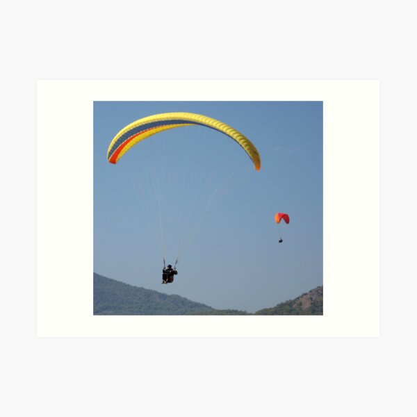 Turkish Paragliders Art Print