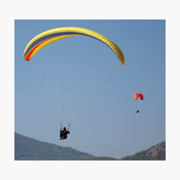 Turkish Paragliders Photographic Print