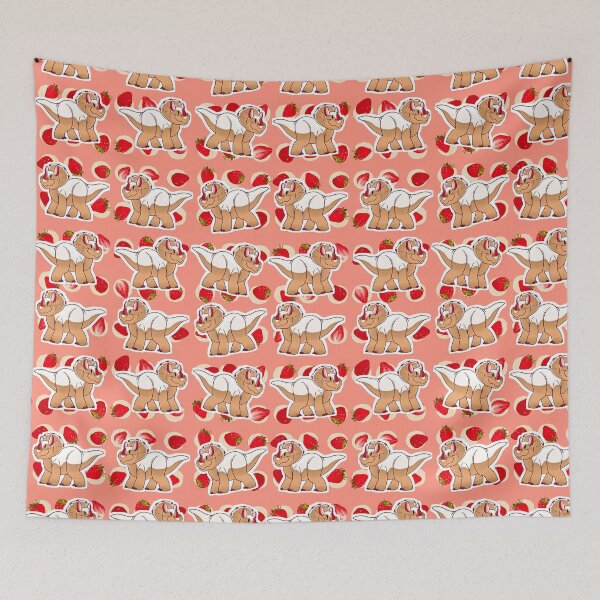 Item preview, Strawberry Cutie Treslechetops Cute Dinosaur Pattern designed and sold by AionK.