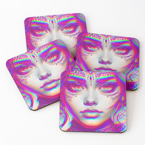 Item preview, Fluid Elegance: Woman’s Portrait with Blue Motion Blur Overlay designed and sold by GrizzlyCollective.