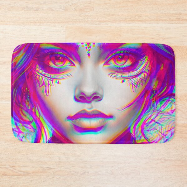 Item preview, Fluid Elegance: Woman’s Portrait with Blue Motion Blur Overlay designed and sold by GrizzlyCollective.